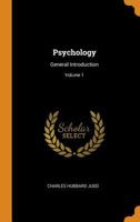 Psychology: General Introduction; Volume 1 1017645477 Book Cover
