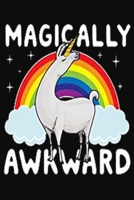 Cute Magically Awkward llama notebook for girls women with cute llama alpaca cactus 6x9 inch. blank lined journal: Adorable Llama Gift for Girls & Women 1671107403 Book Cover