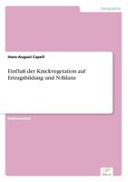 Einfluss Der Knickvegetation Auf Ertragsbildung Und N-Bilanz 3838604121 Book Cover