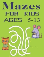 Mazes For Kids Ages 5-13: Maze Puzzle Book for Kids |Fun and Challenging Mazes for Kids |Fun First Mazes for Kids B091WJGTJR Book Cover