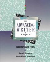 Advancing Writer: Paragraphs and Essays, Book Two (Advancing Writer) 0065003020 Book Cover
