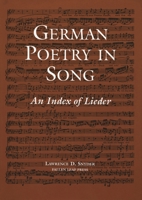 German Poetry in Song 0914913328 Book Cover