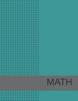 Math Graph Paper 4x4 Grid: Large Graph Paper, 8.5x11, Graph Paper Composition Notebook, Grid Paper, Graph Ruled Paper, 4 Square/Inch, Simple Blue Cover 1722912790 Book Cover