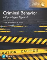 Criminal Behavior: A Psychosocial Approach 0130918377 Book Cover