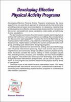 Developing Effective Physical Activity Programs (Physical Activity Intervention Series) 0736066934 Book Cover