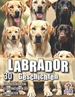 Labrador Geschichten - 30 Kurzgeschichten, Illustrationen und Fakten: Herzerwärmende Erzählungen, Illustrationen & faszinierende Fakten auf 60 Seiten ... Familie (Hundegeschichten) (German Edition) B0F23XRNTC Book Cover
