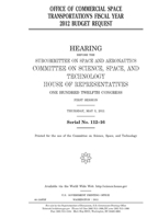Office of Commercial Space Transportation's fiscal year 2012 budget request 1693037866 Book Cover