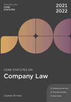 Core Statutes on Company Law 2021-22 1352012774 Book Cover