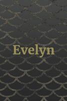 Evelyn: Writing Paper & Black Mermaid Cover 1090567057 Book Cover