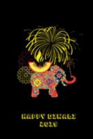 Happy Diwali 2019: Thoughtful Diwali Gift, Lined Blank Notebook, Mandala Back Cover, 6 x 9, 120 White Color Pages, Matte Finish Cover 1691398101 Book Cover