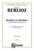 Beatrice and Benedict: French Language Edition, Vocal Score 2012735061 Book Cover