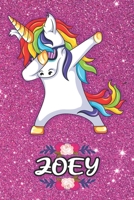 Zoey - Dabbing Unicorn Notebook: Personalized Dabbing Unicorn notebook For Girls Who Love Unicorns - Cute Rainbow Unicorn, Cute Rainbow Unicorn For Kids, School, Students and Teachers (Wide Ruled 6 x  1654528900 Book Cover