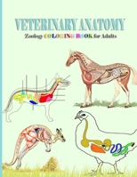 Veterinary Anatomy, zoology coloring book for adults: Horse, dog and different animals Anatomy Coloring Book for adults, Anatomy Coloring Workbook for B08PXHJDQ3 Book Cover