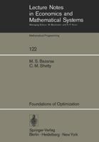 Foundations of Optimization (Lecture Notes in Economics and Mathematical Systems) 3540076808 Book Cover