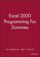 Excel 2000 Programming For Dummies 0764505661 Book Cover