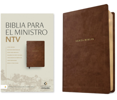 Biblia Para El Ministro Ntv, Letra Grande Con Filament (Sentipiel, Café, Letra Roja) B0GQNWPNDT Book Cover