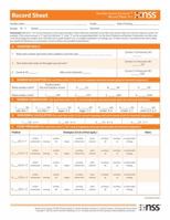 Number Sense Screener™ (NSS™) Record Sheets, K–1, Research Edition 1598572008 Book Cover