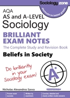 AQA Sociology BRILLIANT EXAM NOTES: Beliefs in Society: A-level 1906468540 Book Cover