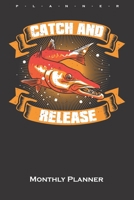 pike Monthly Planner: Monthly Calendar (Daily planner with notes) for Anglers, fishermen and friends of fishing 1660038340 Book Cover