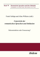 Unterricht der romanischen Sprachen und Inklusion (Romanische Sprachen Und Ihre Didaktik) (German Edition) 3838217926 Book Cover
