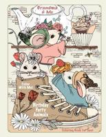 Color With Me! Grandma & Me: Birthday Party Animals 1539420507 Book Cover