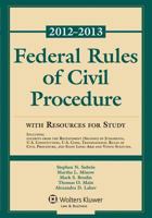 Federal Rule Civil Procedure 2012-2013 Stat Supp W/Resource Study 1454810882 Book Cover