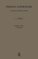 Persian Literature - A Biobibliographical Survey: E. Medicine. 070071362X Book Cover
