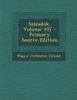 Szazadok, Volume 107 1149816570 Book Cover