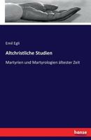 Altchristliche Studien 114568906X Book Cover