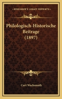 Philologisch-Historische Beitrage 1160225737 Book Cover