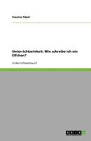 Unterrichtseinheit: Wie schreibe ich ein Elfchen? 3638919307 Book Cover