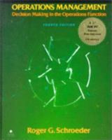 Operations Management: Decision Making in the Operations Function/Book and Disk (Mcgraw-Hill Series in Management) 0079114377 Book Cover