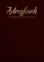 Adressbuch - Adressverwaltung mit deinem Kontaktbuch 3748173237 Book Cover
