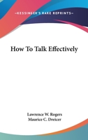 How To Talk Effectively 1163175412 Book Cover