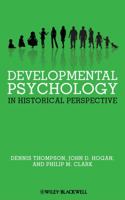 Developmental Psychology in Historical Perspective 1405167475 Book Cover
