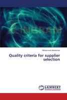 Quality criteria for supplier selection 3659560685 Book Cover