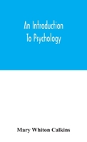 An Introduction to Psychology 9354046622 Book Cover