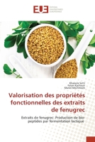 Valorisation des propriétés fonctionnelles des extraits de fenugrec 6202551038 Book Cover