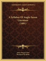 A Syllabus of Anglo-Saxon Literature 3337258824 Book Cover