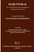 Kur̲untokai: Text, Transliteration and Translations in English Verse and Prose 8190800094 Book Cover