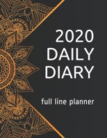 2020 DAILY DIARY: 2020 DAILY DIARY Fully Lined and Dated, Daily Diary 2020, 365 day fully line and dated journal, 2020 full line planner 1676310584 Book Cover