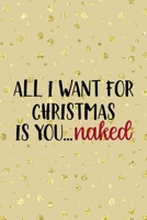All I Want For Christmas Is You... Naked: Notebook Journal Composition Blank Lined Diary Notepad 120 Pages Paperback Golden Wall Holidays 1706197136 Book Cover
