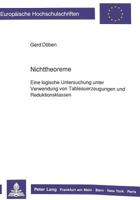 Nichttheoreme: Eine Logische Untersuchung Unter Verwendung Von Tableauerzeugungen Und Reduktionsklassen 3631428510 Book Cover