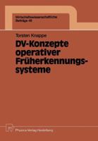 DV-Konzepte Operativer Fruherkennungssysteme 3790805459 Book Cover