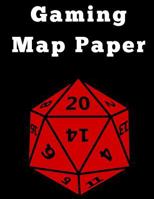 Gaming Map Paper: 1 Inch Hexagonal Grid Paper Large Hexagons: 8.5" x 11" Graph Paper Notebook 1 Inch Hexagons 125 Pages for Fantasy Role ... (One Inch) with 1/2 (Half-Inch) Sides 1725802732 Book Cover