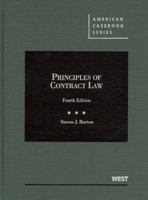 Burton's Principles of Contract Law, 4th 0314195831 Book Cover