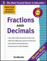 Practice Makes Perfect: Fractions, Decimals, and Percents 0071772863 Book Cover