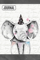 Lined Journal Notebook Watercolor Baby Elephant: 150 Lined Pages Perfect For Writing, Journaling, Notes (Nature Series) 1700453173 Book Cover