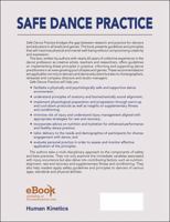 Safe Dance Practice : An applied dance science perspective 1450496458 Book Cover