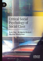 Critical Social Psychology of Social Class 3030559645 Book Cover